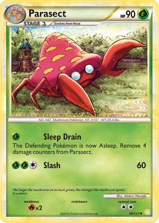 Parasect 048 HeartGold SoulSilver - Uncommon