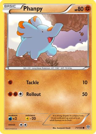 Phanpy/135 - Reverse Holofoil Plasma Storm - Common