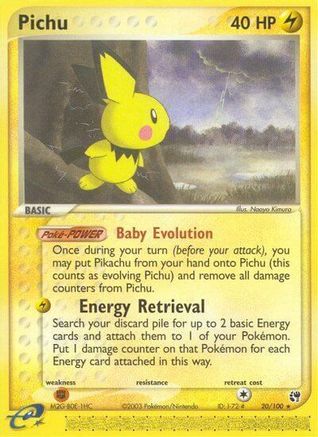 Pichu 020/100 Sandstorm - Rare