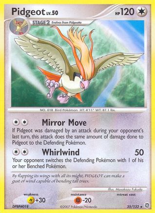 Pidgeot Secret Wonders - Rare