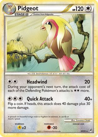 Pidgeot - Reverse Holofoil Call of Legends - Rare
