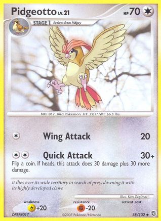 Pidgeotto Secret Wonders - Uncommon