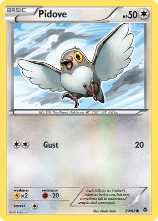 Pidove - Reverse Holofoil Emerging Powers - Common