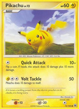 Pikachu 070 - Reverse Holofoil Majestic Dawn - Common