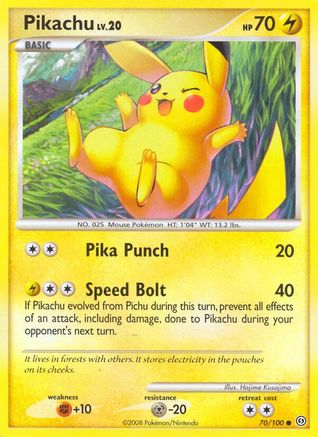 Pikachu 070 Stormfront - Common