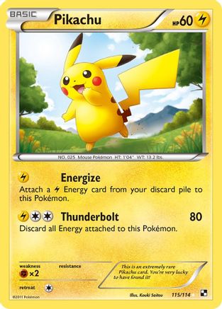 Pikachu - Holofoil Black and White - Secret Rare