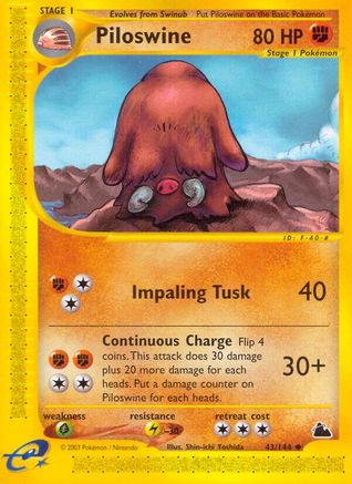 Piloswine (43) Skyridge - Uncommon
