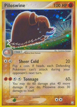 Piloswine 013 - Reverse Holofoil Team Rocket Returns - Holo Rare