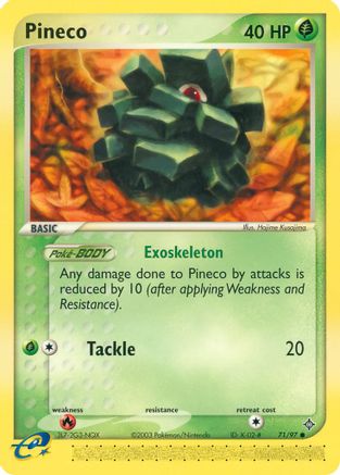 Pineco - Reverse Holofoil Dragon - Common