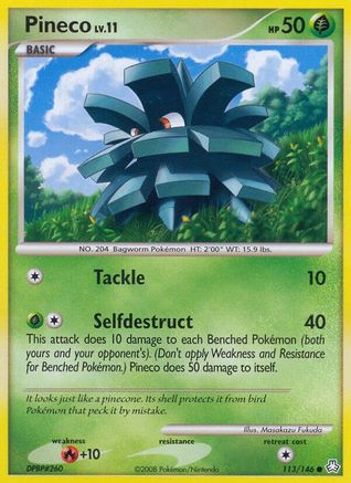 Pineco - Reverse Holofoil Legends Awakened - Common
