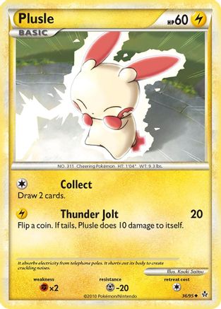 Plusle 036 Unleashed - Uncommon