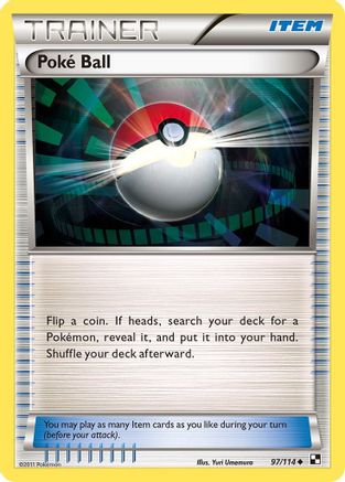 Poke Ball/114 - Reverse Holofoil Black and White - Uncommon