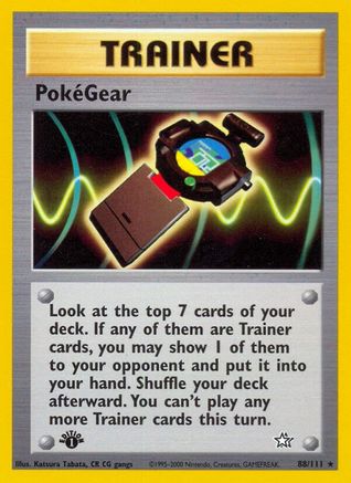 PokeGear 088 - 1st Edition Neo Genesis - Rare