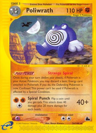 Poliwrath (26) - Reverse Holofoil Skyridge - Rare