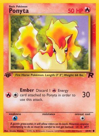 Ponyta 064 - Unlimited Team Rocket - Common