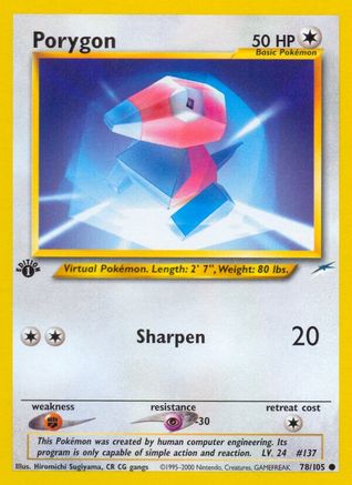 Porygon 078 - Unlimited Neo Destiny - Common