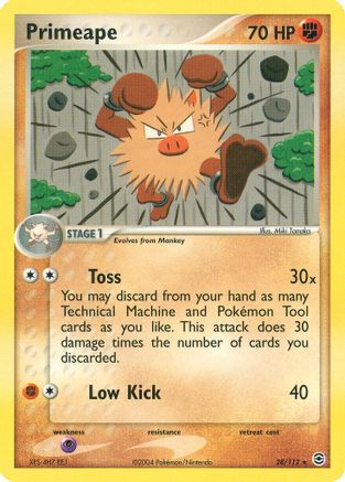 Primeape/112 - Reverse Holofoil FireRed & LeafGreen - Rare