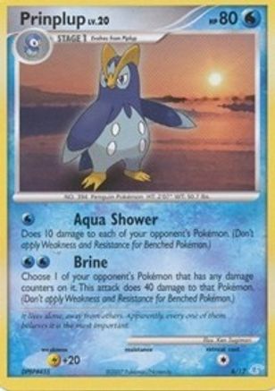 Prinplup DP Trainer Kit Manaphy & Lucario - Common