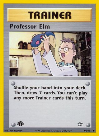 Professor Elm 096 - 1st Edition Neo Genesis - Uncommon