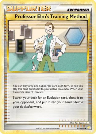 Professor Elm's Training Method 100 - Reverse Holofoil HeartGold SoulSilver - Uncommon