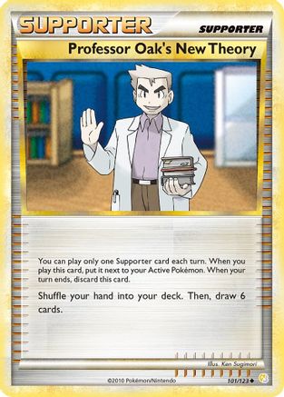 Professor Oak's New Theory 101 - Reverse Holofoil HeartGold SoulSilver - Uncommon