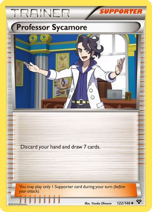 Professor Sycamore 122 - Reverse Holofoil XY Base Set - Uncommon