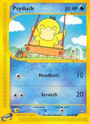 Psyduck - Reverse Holofoil Aquapolis - Common