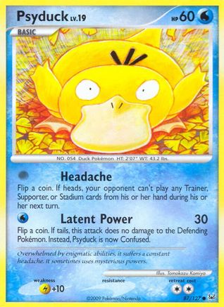 Psyduck 087 - Reverse Holofoil Platinum - Common