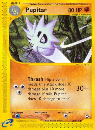 Pupitar - Reverse Holofoil Aquapolis - Uncommon