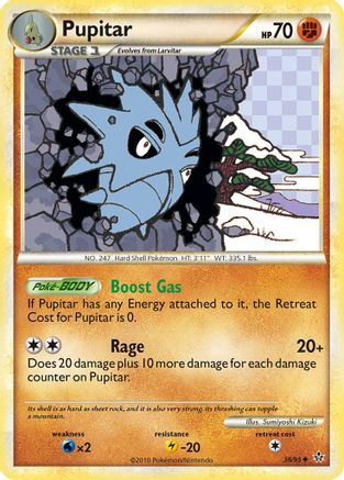 Pupitar (38) - Reverse Holofoil Unleashed - Uncommon