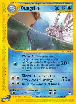 Quagsire - Reverse Holofoil Aquapolis - Rare