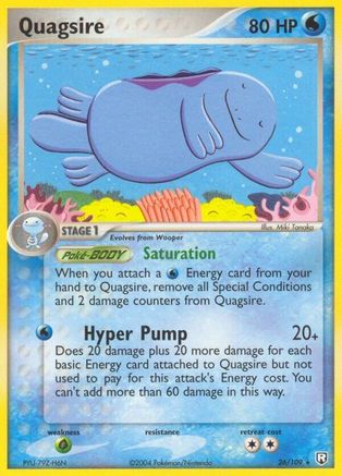 Quagsire 026 - Reverse Holofoil Team Rocket Returns - Rare