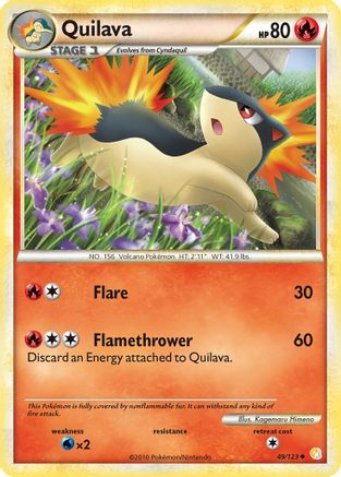 Quilava 049 - Reverse Holofoil HeartGold SoulSilver - Uncommon