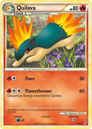 Quilava 049 - Reverse Holofoil Call of Legends - Uncommon