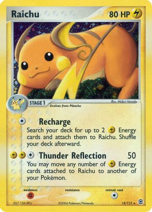 Raichu - Reverse Holofoil FireRed & LeafGreen - Holo Rare