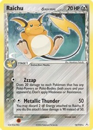 Raichu (Delta Species)/110 - Holofoil Holon Phantoms - Holo Rare