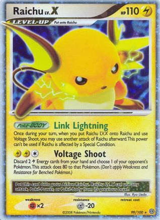 Raichu LV.X - Holofoil Stormfront - Ultra Rare