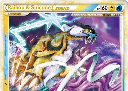 Raikou & Suicune Legend (Top) - Holofoil Unleashed - Ultra Rare