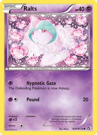 Ralts RC8 - Holofoil Legendary Treasures Radiant Collection - Common