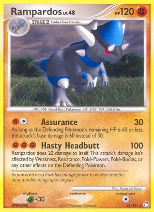 Rampardos - Reverse Holofoil Mysterious Treasures - Rare