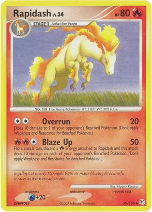 Rapidash Diamond and Pearl - Uncommon