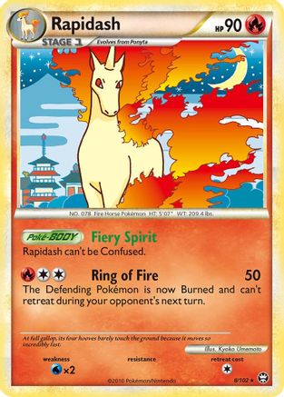 Rapidash - Reverse Holofoil Triumphant - Holo Rare