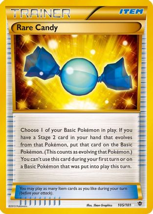 Rare Candy (105 Secret Rare) - Holofoil Plasma Blast - Secret Rare