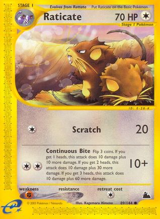 Raticate - Reverse Holofoil Skyridge - Common