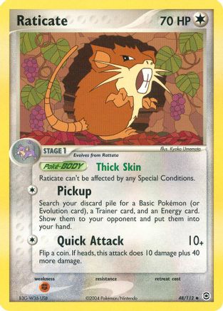 Raticate - Reverse Holofoil FireRed & LeafGreen - Uncommon