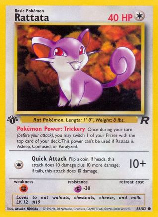 Rattata 066 - 1st Edition Team Rocket - Common