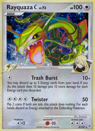 Rayquaza C - Reverse Holofoil Supreme Victors - Holo Rare