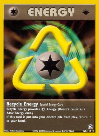 Recycle Energy 105 - 1st Edition Neo Genesis - Rare