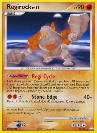Regirock - Reverse Holofoil Legends Awakened - Rare