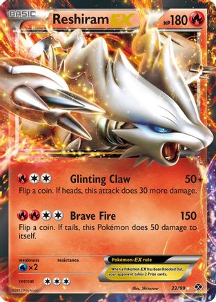 Reshiram EX - Holofoil Next Destinies - Ultra Rare